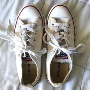 Converse AllStars White sneakers. Youth size 3.
